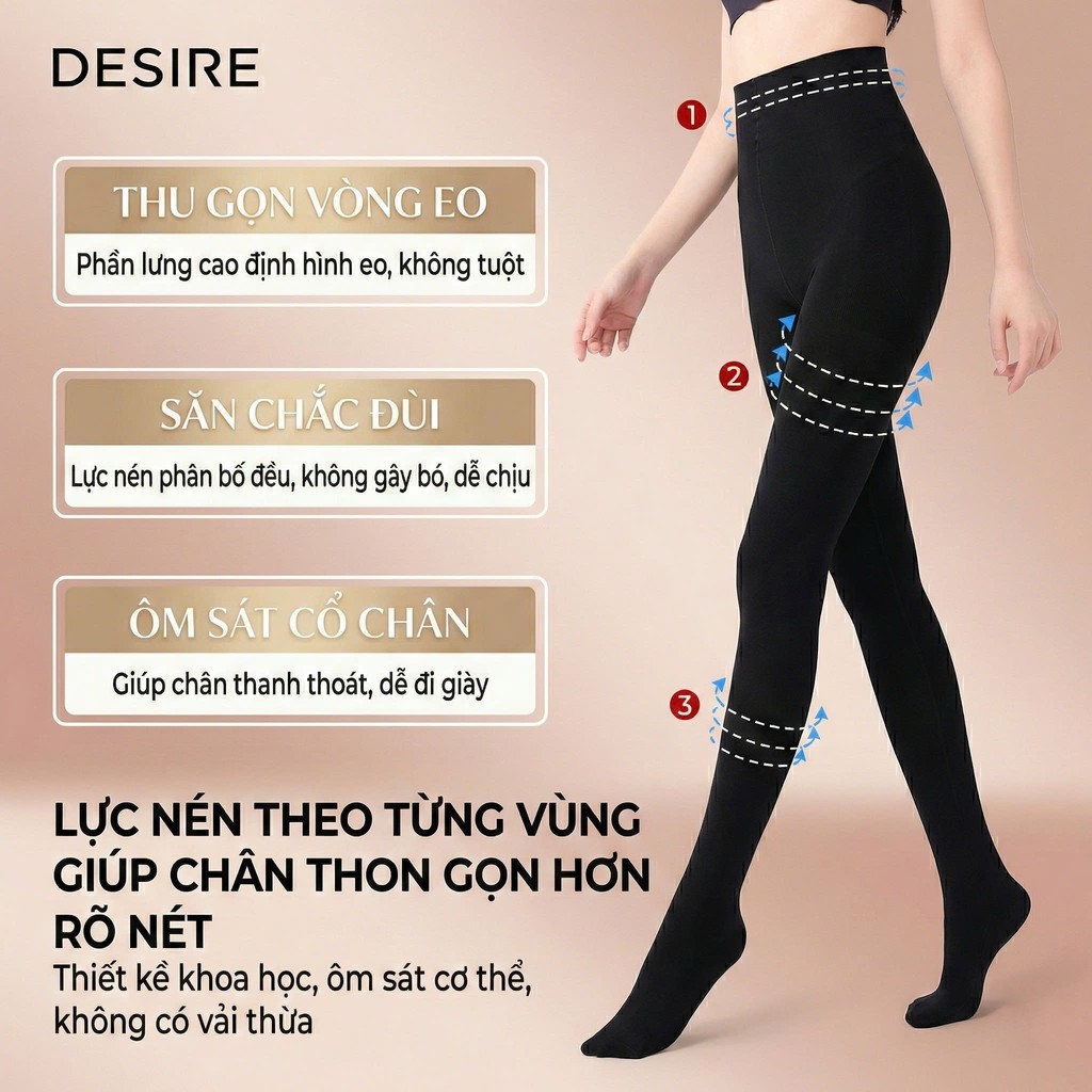 Desire Store, Tất quần loại dày Nâng cấp giữ ấm che khuyết điểm định hình dáng BONAS CHÍNH HÃNG 80D 200D 480D T-015 image 2 of 13