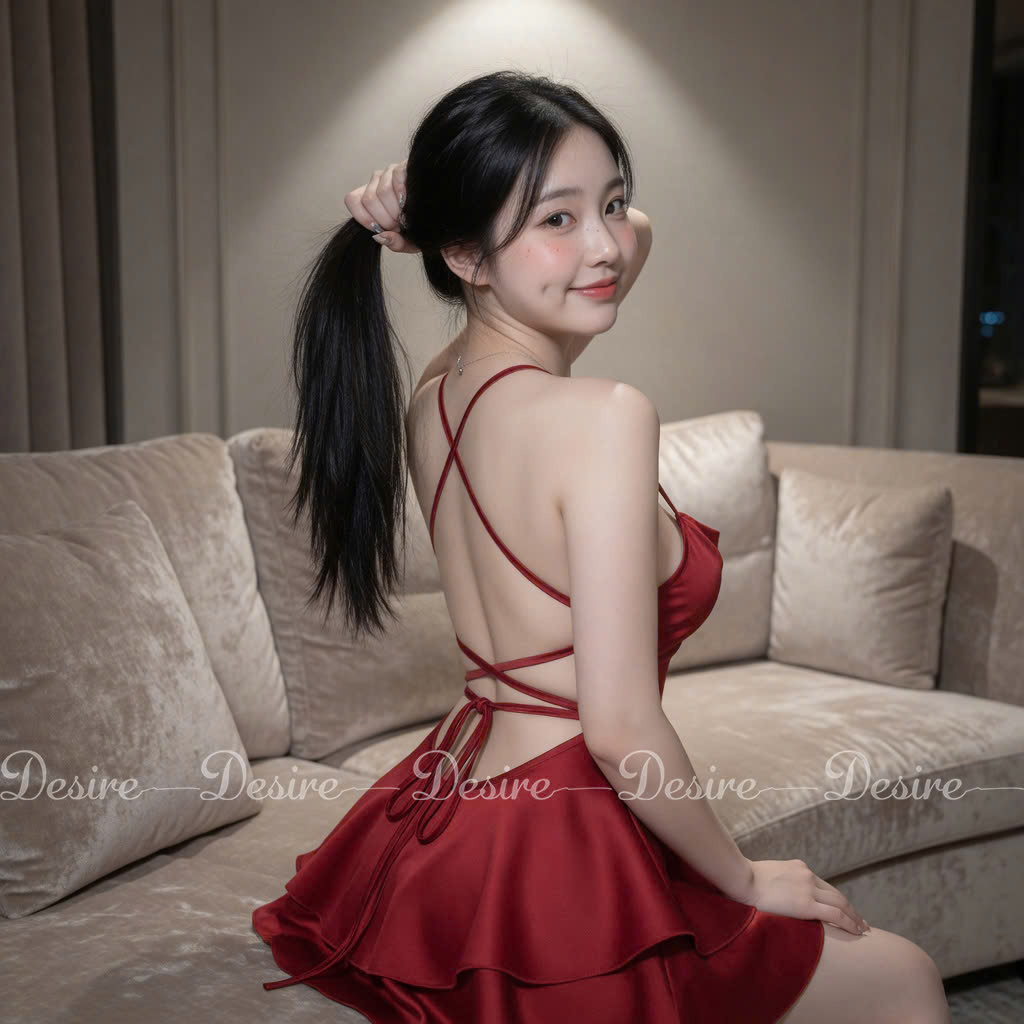 Desire Store, Váy ngủ lụa Đầm ngủ hai dây lụa kèm chip gợi cảm sexy VN-1068 (Sexy silk camisole nightdress with matching panties (VN-1068)) image 9 of 14