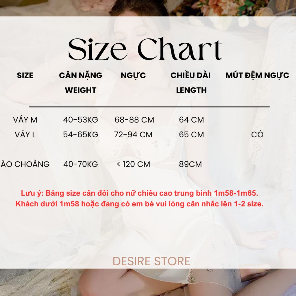 Desire Store, Váy ngủ lụa hai dây cao cấp có mút ngực cột dây lưng VN-3559-2 image 7 of 10