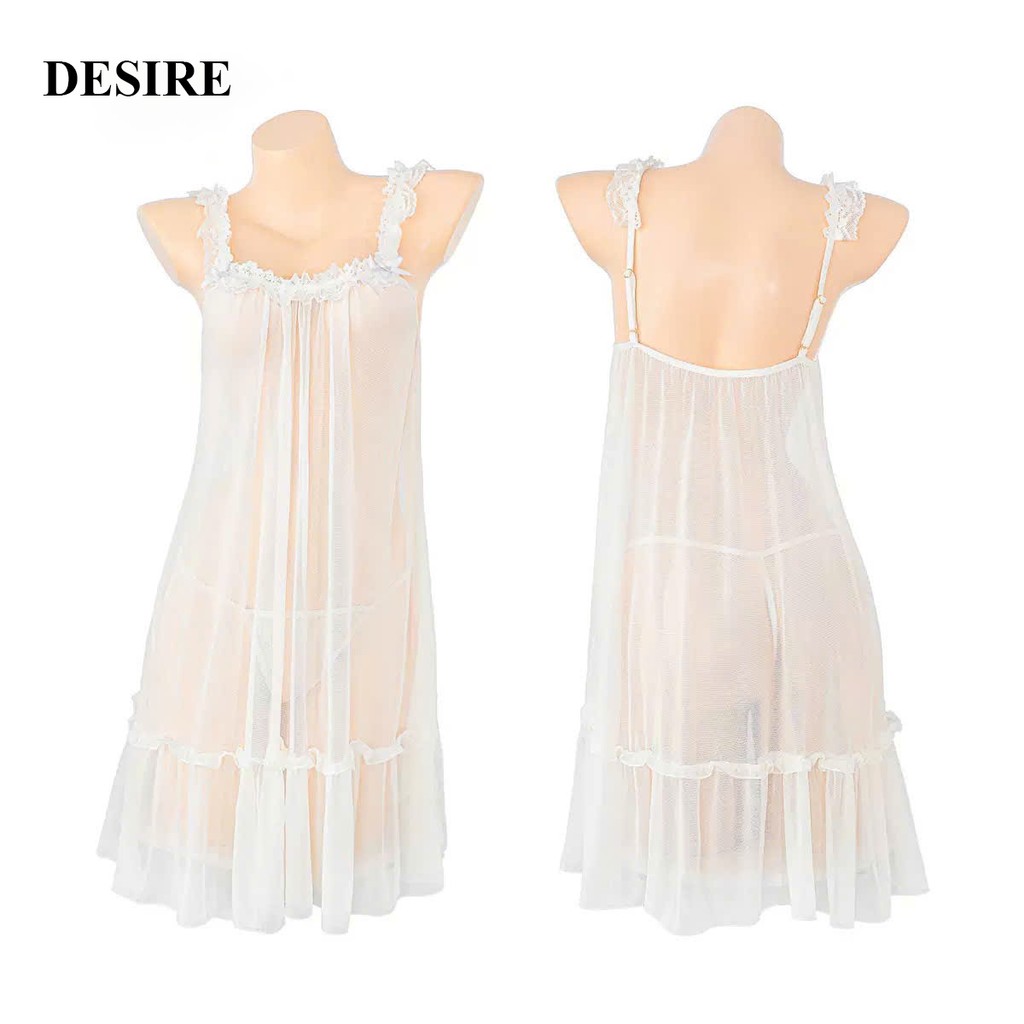 Desire Store, 5007 Váy Ngủ Ren dáng Babydoll Nữ Tính – Viền Ren Hoa Cao Cấp DESIRE image 8 of 9