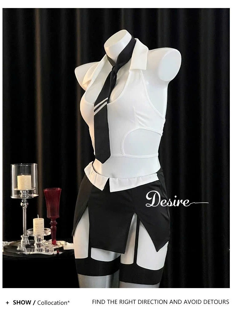 Desire Store, Set váy ngủ Cosplay CÔ THƯ KÝ đầy đủ phụ kiện phong cách sexy gợi cảm DESIRE VN-1269 image 4 of 7