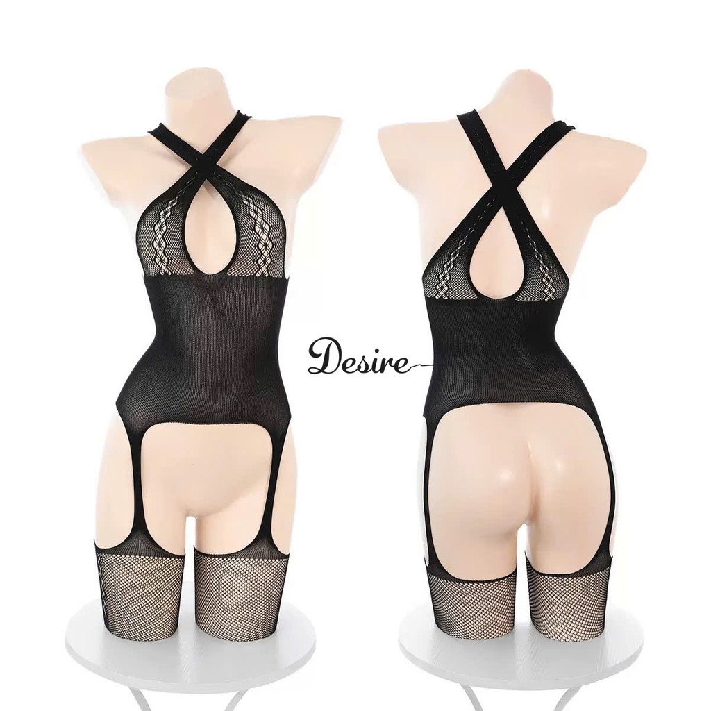 Desire Store, 5401 Set Bodysuit Ren Liền Thân xẻ đáy xuyên thấu gợi cảm sexy DESIRE image 7 of 11