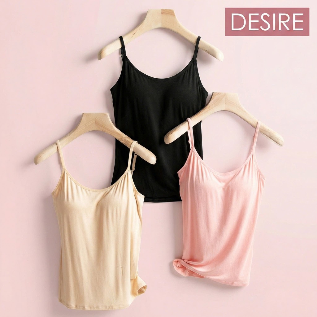 Desire Store, Áo lót hai dây thun Vicose hàng loại 1 cao cấp kèm mút ngực thông hơi A2010 image 8 of 18