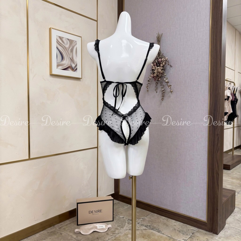 Desire Store, 8382 Bodysuit liền thân đính ngọc trai xẻ đáy sexy gợi cảm DESIRE image 9 of 16