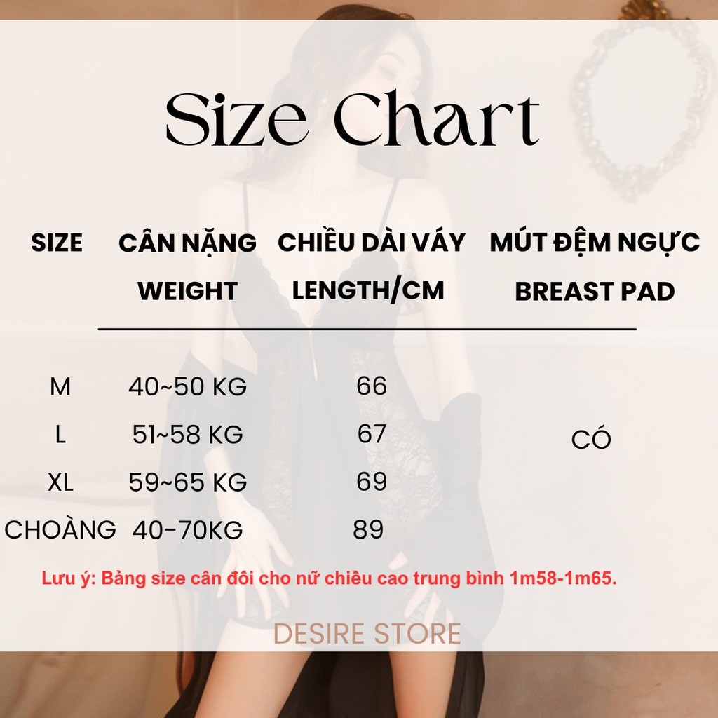 Desire Store, Áo choàng ngủ tay ren loe sang trọng lụa choàng cô dâu Bride VN-1170 image 10 of 15