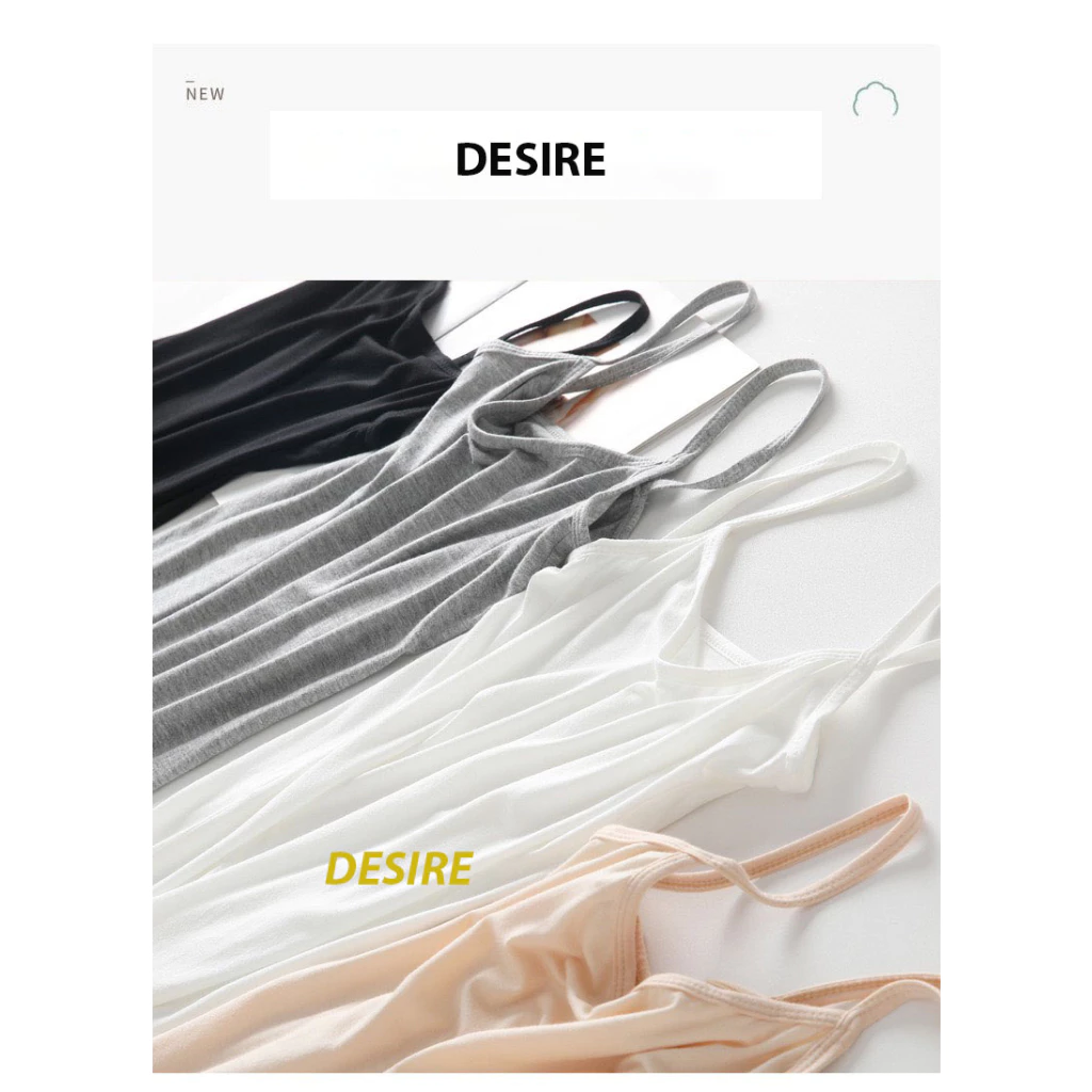 Desire Store, Áo lót hai dây thun Modal (Gỗ sồi) mềm mịn thấm mồ hôi ANN-0021 image 3 of 26