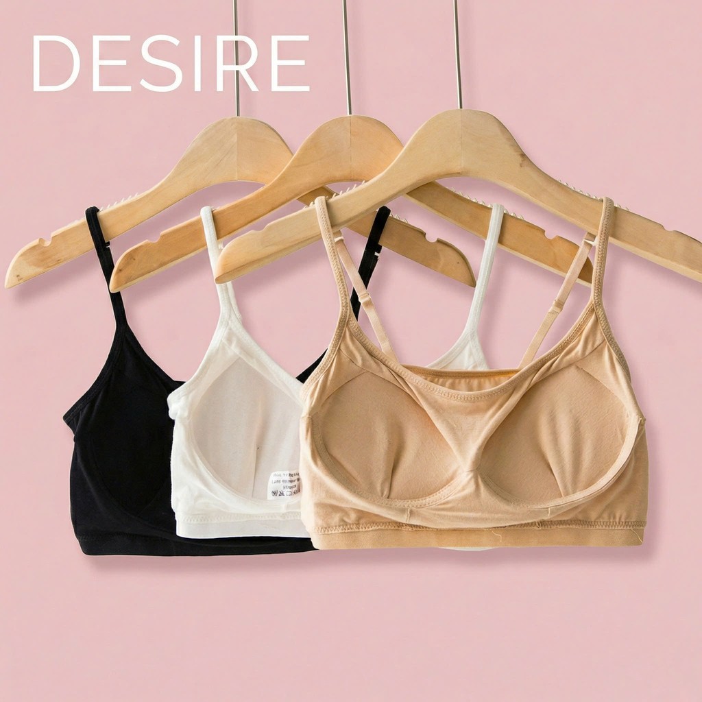 Desire Store, Áo lót bra bản to mút mỏng không gọng mềm mại mát thấm mồ hôi ANN-0017-1 image 9 of 31