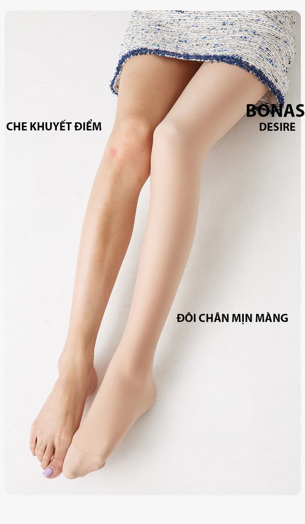 Desire Store, Tất quần đen lót da 120G dày hai lớp lót nỉ giữ ấm che khuyết điểm định hình dáng CHÍNH HÃNG BONAS T-014 image 5 of 13