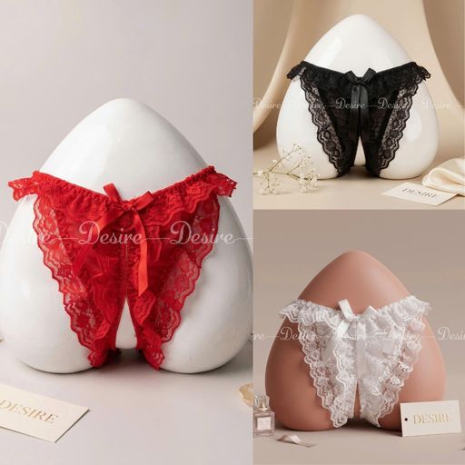 Desire Store, Quần lót lọt khe ren xẻ đáy màu đen cao cấp QLN-1136 - 62.000 ₫