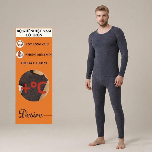 Tùy chọn Màu sắc: Bộ cổ tròn viền Xanh