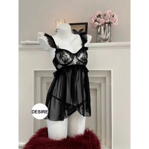 Desire Store, Váy ngủ ren cao cấp có gọng chất mềm mịn kèm chip DESIRE VN-1845 - 200.000 ₫