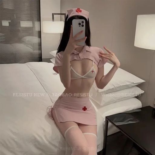 Bộ đồ ngủ Cosplay y tá đầy đủ phụ kiện sexy gợi cảm DESIRE VN-8537 Set + tất 05 trắng - Available variant