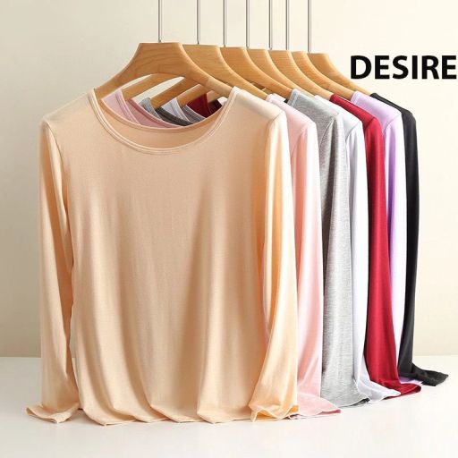 Desire Store, Áo dài tay ôm thun chất Vicose ủ kem chống nắng, lót trong giữ nhiệt mùa thu đa dụng A601- Q602 - 110.000 ₫