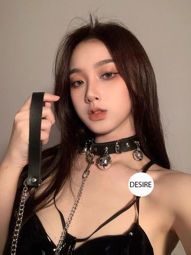 Desire Store, Vòng cổ da PU có chuông kèm xích tình yêu phụ kiện phòng the DESIRE VC-001 - 72.000 ₫