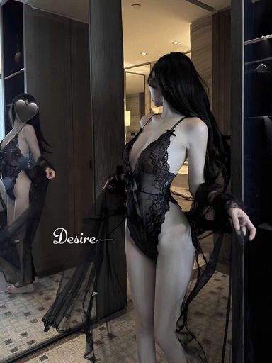 Desire Store, Set Bodysuit và Áo choàng ren xẻ đáy chéo lưng gợi cảm DESIRE VN-8683 - 400.000 ₫