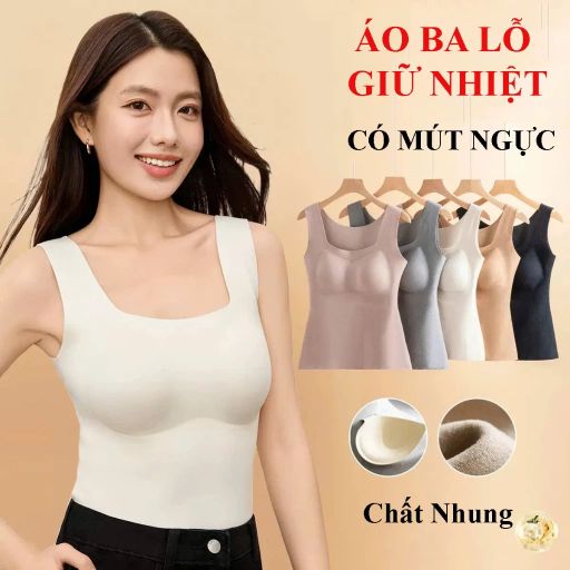 Desire Store, Áo ba lỗ giữ nhiệt có mút ngực Nhung Lyocell ôm body không đường viền siêu nhẹ DESIRE TS-801 - 425.000 ₫