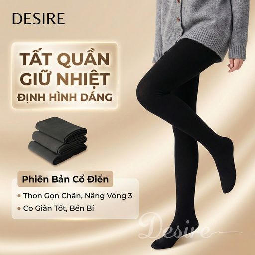 Desire Store, Tất quần loại dày cổ điển giữ ấm che khuyết điểm BONAS CHÍNH HÃNG 80D 200D 480D T-013 - 75.000 ₫