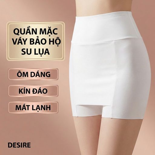Desire Store, Quần Đùi Mặc Váy Có Vạt Chống lộ chất SU LỤA Không đường viền Thoáng Mát Quần bảo hộ DESIRE QL-027 - 65.000 ₫