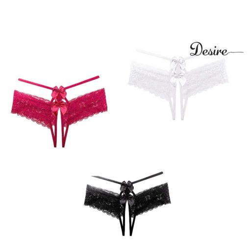 Quần lót nữ ren xuyên thấu Quần lót lọt khe Desire QL-036 Màu ngẫu nhiên 1 quần - Available variant