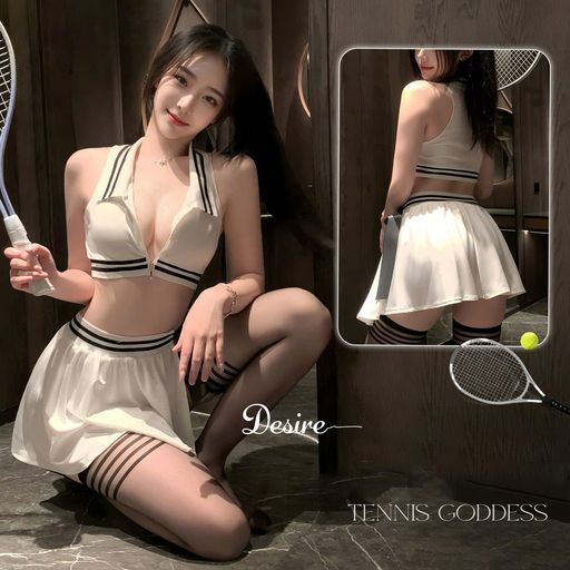 Desire Store, Set váy ngủ kèm quần chip phong cách pickle ball, quần vợt tennis gợi cảm sexy DESIRE ZY38 - 380.000 ₫