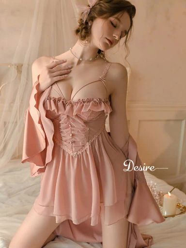 Desire Store, Váy ngủ Đầm ngủ hai dây kèm chip phối ren gợi cảm DESIRE VN-2063 - 270.000 ₫