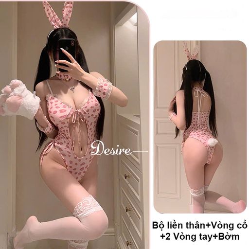 Bộ đồ ngủ Cosplay CÔ NÀNG THỎ BÁO DESIRE VN-1119 Báo Hồng - Available variant