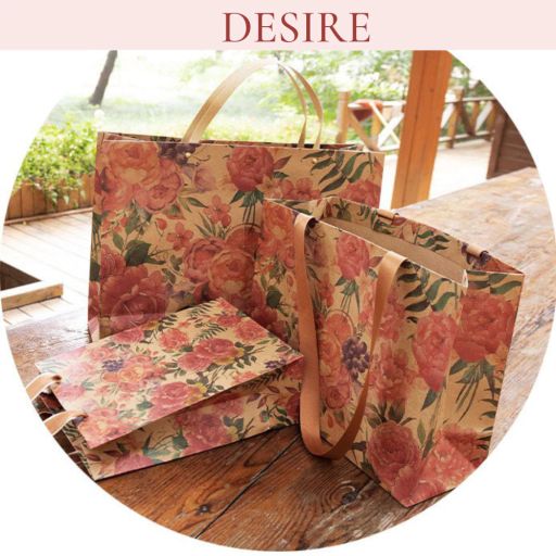 Desire Store, Túi Giấy Quà Tặng Phong cách cổ điển Vintage Cao Cấp sang Hộp quà đẹp TQ-003 - 20.000 ₫