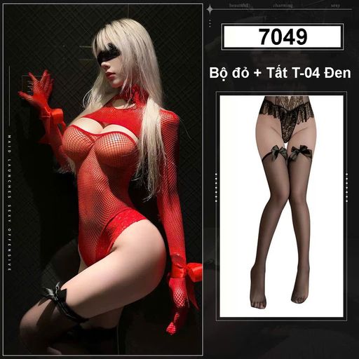 Tùy chọn Màu sắc: Bộ Đỏ + Tất T-04 Đen