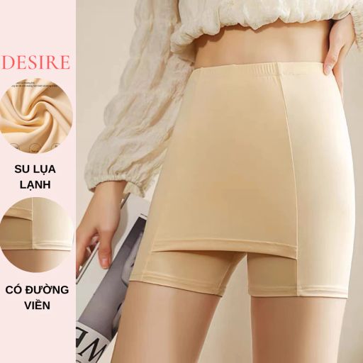 Desire Store, Quần Đùi Mặc Váy Vạt Chống lộ Su lạnh Có đường viền 30cm Thoáng Mát Cạp Cao Quần bảo hộ QL-025 - 80.000 ₫