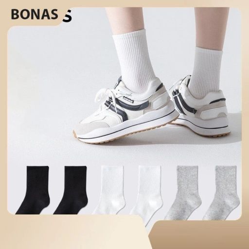 Desire Store, Tất len unisex nam nữ chính hãng BONAS Style Nhật Bản chất đẹp cao cấp phong cách đơn giản sang trọng MW 1837 - 18.000 ₫