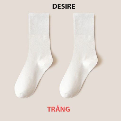 Tất len nữ cổ cao chính hãng BONAS Style Nhật Bản chất đẹp cao cấp phong cách đơn giản sang trọng MW-1887 Trắng 1 đôi - Available variant