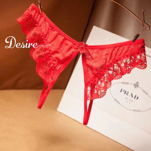 Quần lót nữ ren xuyên thấu Quần lót lọt khe Desire QL-2221 Đỏ 1 quần - Available variant