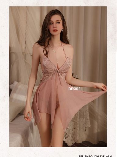 Desire Store, Váy ngủ ren xuyên thấu xẻ trước hở lưng mềm mại gợi cảm sexy kèm chip VN-3713 - 169.000 ₫