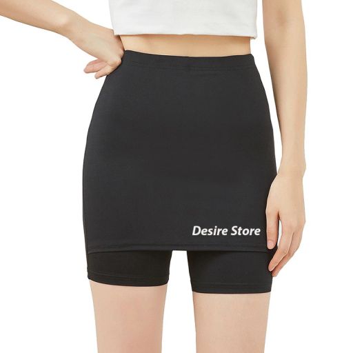 Quần Đùi Mặc Váy Chân váy lót DESIRE QL-028 Chất Cotton Thoáng Mát Cạp Cao Không Lộ Bụng Quần bảo hộ chống lộ Đen XL 53-64 kg - Available variant