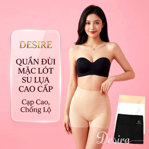 Desire Store, [Loại 1] Quần đùi mặc váy cạp cao chất su lụa lạnh cao cấp ôm body tàng hình chống lộ DESIRE QL-3086 - 160.000 ₫