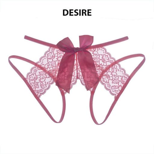 Quần lót ren lọt khe dây xẻ đáy gợi cảm sexy DESIRE QL-012 Đỏ mận (Lẻ 1 quần) M - Available variant