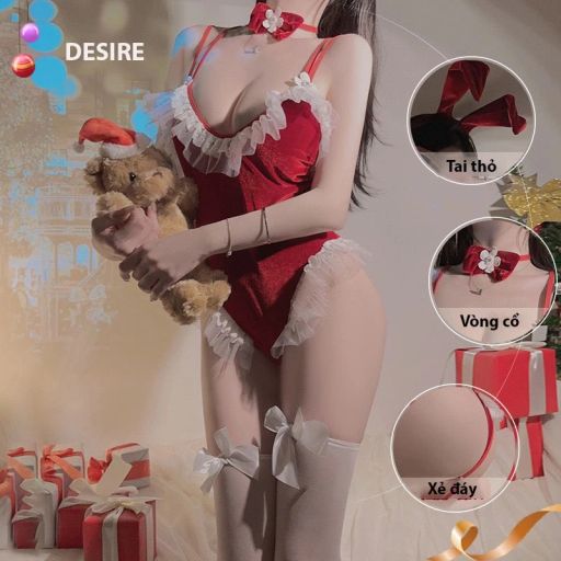 Desire Store, Bộ đồ ngủ liền thân cosplay hoá trang CÔ NÀNG THỎ hàng chính hãng GUIRUO QC loại 1 DESIRE VN-590 - 170.000 ₫
