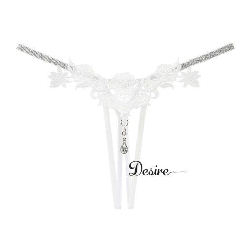 Quần lót ren hoạ tiết hoa siêu gợi cảm sexy DESIRE QL-032 Trắng Lẻ 1 quần - Available variant