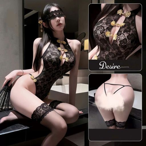 Desire Store, 7002 Bộ Bodysuit liền thân sườn xám phong cách trung hoa sexy gợi cảm DESIRE - 300.000 ₫
