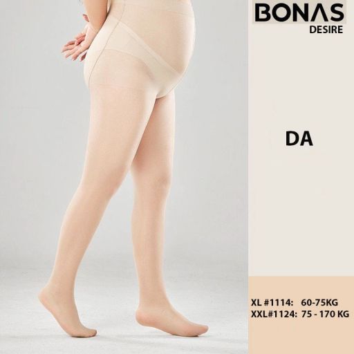 Tất quần 15D BIGSIZE màu đen và da thon gọn dáng che khuyết điểm chính hãng BONAS T-016 15D DA XL #1114 - Available variant