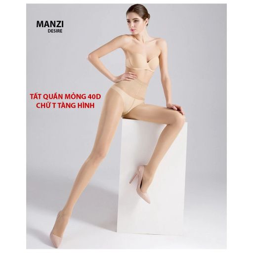 Tất quần Manzi 40D  hàng chính hãng Manzi đáy chữ T tàng hình MZ-6091 DA - Available variant