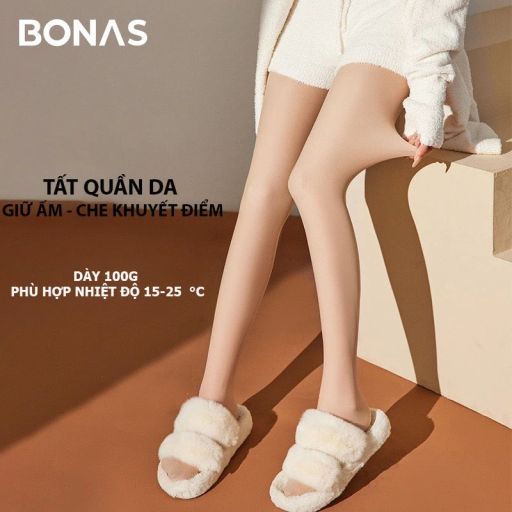 Desire Store, Tất quần da 120G dày hai lớp lót nỉ giữ ấm che khuyết điểm định hình dáng CHÍNH HÃNG BONAS T-014 - 180.000 ₫