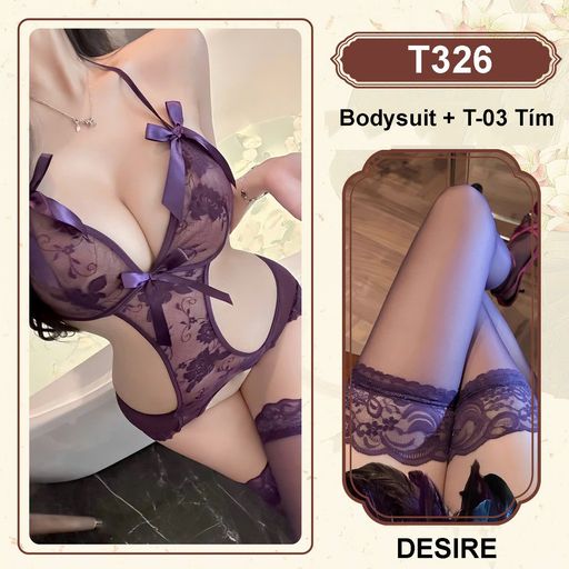 Tùy chọn Màu sắc: Bộ tím + Tất T-03 Tím