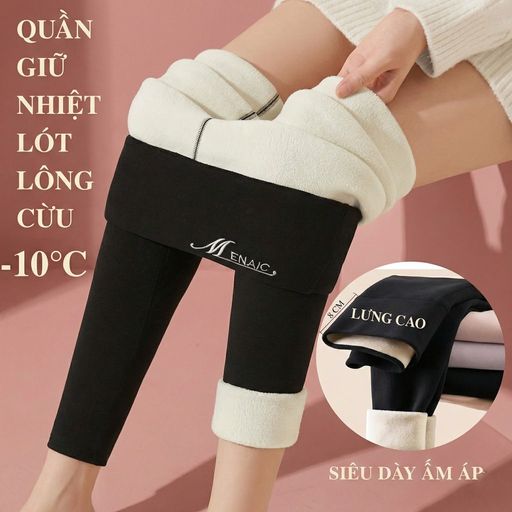 Desire Store, Quần legging M ENAIC lưng cao lót lông cừu nhung mịn giữ nhiệt mùa đông ấm áp định hình dáng QGN-9105014 - 180.000 ₫