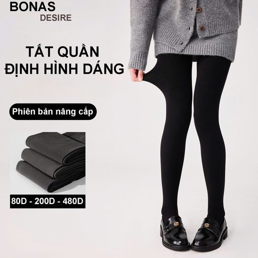 Desire Store, Tất quần loại dày Nâng cấp giữ ấm che khuyết điểm định hình dáng BONAS CHÍNH HÃNG 80D 200D 480D T-015 - 80.000 ₫