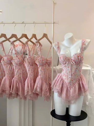 Desire Store, Đầm ngủ Váy ngủ hoa nhí hai dây cúp ngưc kèm chip sexy, gợi cảm DESIRE VN-9960 - 350.000 ₫