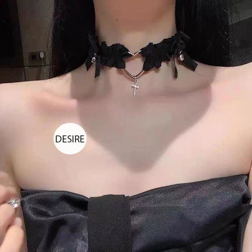 Vòng đeo chân - Vòng đeo cổ - Choker Phụ kiện cosplay gợi cảm RC-001 Vòng cổ Đen Freesize - Available variant