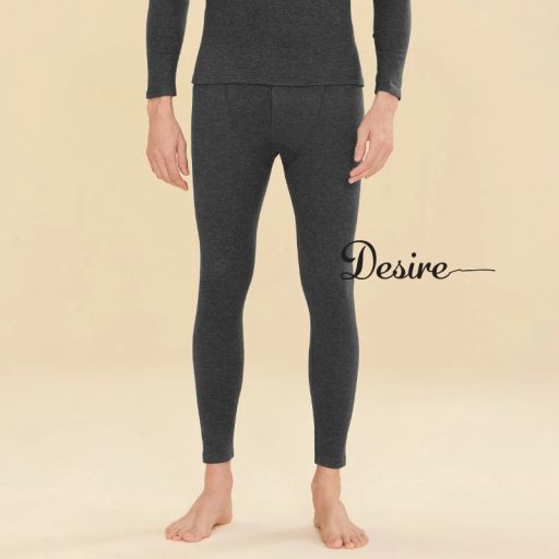 Quần dài giữ nhiệt len lông cừu cashmere kháng khuẩn 7A cho nam quần legging bó sát chống lạnh DESIRE QGN-01 Xám L (45-65kg) - Available variant