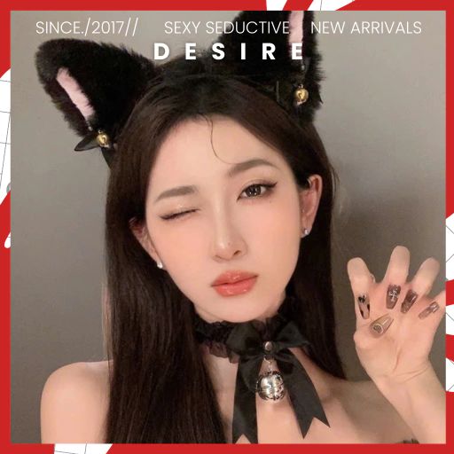Desire Store, Bờm lông Mèo và Vòng cổ Chocker chất liệu ren Phụ kiện Cosplay Sexy DESIRE - 45.000 ₫