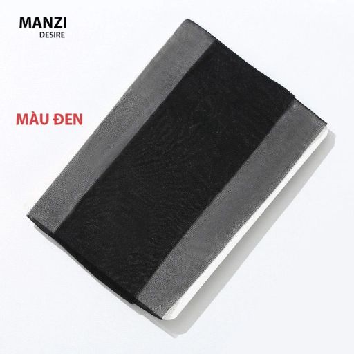 Tất quần 1D Manzi mùa hè thoáng khí siêu mỏng đáy chữ T chính hãng Manzi MZ-16908 #600 ĐEN - Available variant